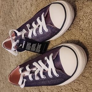 Converse Size 7 women's chucks sparkles NWT and box